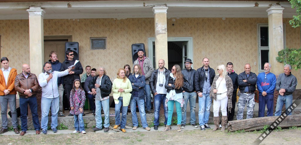 CANSEE at the very finish of filming the movie “Born Dead” in Bezdan, near Sombor, May 27, 2015.