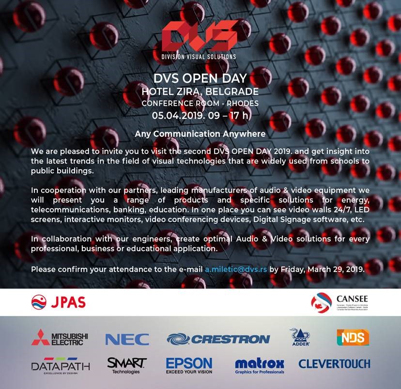 CANSEE MEMBER DIVISION VISUAL SOLUTIONS ORGANIZES OPEN DAY 2019, APRIL 5 @ HOTEL ZIRA